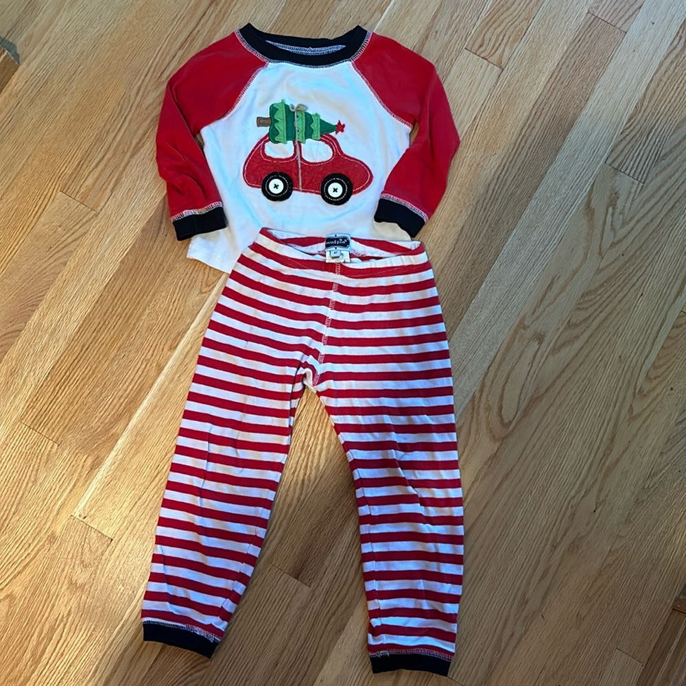 Christmas jammies by mud pie